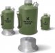 Aluminiowa Kuchenka czajnik turystyczny Survival Kettle zielona - zestaw ze stalowym paleniskiem Uniwersalny 5