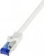 LogiLink LogiLink C6A011S kabel sieciowy Biały 0,25 m Cat6a S/FTP (S-STP) 1