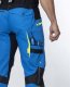 Ardon ARDON 4Xstretch - spodnie robocze ogrodniczki stretch, dużo praktycznych kieszeni + na nakolanniki, d-ring, oddychający - niebieski H6084 64 17