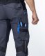 Ardon ARDON 4Xstretch - spodnie robocze ogrodniczki stretch, dużo praktycznych kieszeni + na nakolanniki, d-ring, oddychający - niebieski H6084 64 4