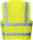 Portwest C470 - kamizelka ostrzegawcza z taśmami pionowymi i poziomymi, zapięcie rzep, pewność bycia widocznym, 100% poliester 125g - żółty 6X/7X 2