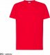 JHK Premium T-shirt JHK TSRA 190 - męski z krótkim rękawem, wzmocniony lycrą ściągacz, 98% bawełna, 2% poliester, 190g - czerwony XS 78