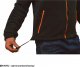 JHK FLRA 340 - bluza polarowa unisex, gruba posiada bardzo dobre właściwości cieplne - jasno szaro-czarny S 107