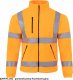 JHK FLRA 340 - bluza polarowa unisex, gruba posiada bardzo dobre właściwości cieplne - jasno szaro-czarny S 48
