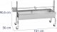 Royal Catering Grill węglowy z rożnem obrotowym elektrycznym do pieczenia prosiaka 13 W 40 kg 137 cm Grill węglowy z rożnem obrotowym elektrycznym do pieczenia prosiaka 13 W 40 kg 137 cm 9