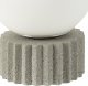 Lampa stołowa Eurofirany Lampa stołowa kula ASPEN 16X16X22 biała + szara 1