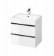 S801-431 SET B611 VIRGO 60 BIA�Y UCHWYT CZARNY SZAFKA ( 522-018 ) +UMYWALKA(118-006) // CER.VIRGO-SET-60-BIA�Y-UCH-CZ 1