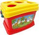 LeanToys Edukacyjne Wiaderko Kubeczki Piramidka Łódki Sorter Do Kąpieli 1
