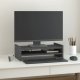 vidaXL vidaXL Podstawka na monitor, szara, 50x27x15 cm, lite drewno sosnowe 1