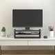 vidaXL vidaXL Podstawka na monitor, szara, 50x27x15 cm, lite drewno sosnowe 3