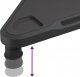vidaXL vidaXL Narożna podstawka pod monitor, czarna, 49x28x10,5 cm 5