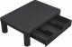 vidaXL vidaXL Podstawka pod monitor, czarna, 43x30,5x13 cm 4