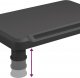 vidaXL Podstawka pod monitor, czarna, 38x24x10,5 cm 5