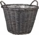 Tin Kosz wiklinowy z uchwytami, szary (śr. 49 cm, wys. 36 cm) 1