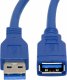 Kabel USB Retoo USB-A - USB-A 3 m Niebieski (E390) 3