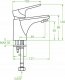 Bateria umywalkowa Laveo Bateria umywalkowa Rondo z korkiem automatycznym L 2
