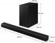 Soundbar Samsung SAMSUNG  HW-B450 2.1-kanalowy soundbar 300 W + 6,5-calowy bezprzewodowy subwoofer + Adaptive Sound Lite + tryb gry + wzmocnienie basów 1