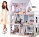 Jokomisiada Drewniany domek dla lalek w stylu Boho led ZA4131 3