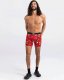 SAXX Bokserki męskie szybkoschnące SAXX VIBE Boxer Brief płonące torty - czerwone S 3