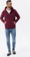 Ombre Bluza męska rozpinana hoodie z nadrukami - bordowa V5 B1423 L 3