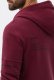 Ombre Bluza męska rozpinana hoodie z nadrukami - bordowa V5 B1423 L 4