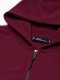 Ombre Bluza męska rozpinana hoodie z nadrukami - bordowa V5 B1423 L 5