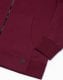 Ombre Bluza męska rozpinana hoodie z nadrukami - bordowa V5 B1423 L 6