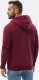Ombre Bluza męska rozpinana hoodie z nadrukami - bordowa V5 B1423 L 8