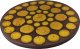 Wood & Resin Stolik z plastra drewna Żywica epoksydowa 78 cm x 78 cm x 3,5 cm Nogi 43 cm | Szlifowany, Lakierowany spód (matowy) PDOS_093946_Z07 1