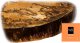 Wood & Resin Stolik z plastra drewna Żywica epoksydowa 49 cm x 54 cm x 6 cm Nogi 50 cm | Fraktale Lichtenberga, Szlifowany, Lakierowany spód (matowy), Brokat PDOS_095307_Z03 4