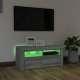 vidaXL vidaXL Szafka pod TV z oświetleniem LED, szary dąb sonoma, 90x35x40 cm 4