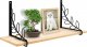 Home Styling Collection Półka ścienna wisząca metalowa czarna 38x13x16 cm 1