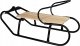 LeanToys Sanki Metalowe Czarne 1