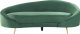 Beliani Sofa welurowa zielona SAVAR! 1