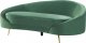 Beliani Sofa welurowa zielona SAVAR! 1
