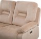 Beliani Sofa z elektryczną funkcją relaksu 3-osobowa welurowa LED z ładowarką beżowa BERGEN! 9