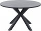 Beliani Stół ogrodowy okrągły ⌀120 cm szary z czarnym MALETTO! 3