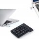 4kom.pl Klawiatura numeryczna Bezprzewodowa USB do laptopa tabletu PC Mini Wireless KeyPad czarna + Adapter USB-A do USB-C 7