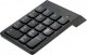 4kom.pl Klawiatura numeryczna Bezprzewodowa USB do laptopa tabletu PC Mini Wireless KeyPad czarna + Adapter USB-A do USB-C 10