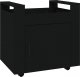 vidaXL vidaXL Szafka pod biurko, czarna, 60x45x60 cm, materiał drewnopochodny 1