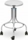 Steinberg Taboret stołek laboratoryjny warsztatowy ze stali nierdzewnej 45-60 cm do 100 kg Taboret stołek laboratoryjny warsztatowy ze stali nierdzewnej 45-60 cm do 100 kg 1