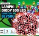 Lampki choinkowe Okej Lux SZNUR 500 LED 50M CZERWONY TIMER FLASH 1