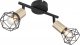 Lampa sufitowa Globo Sufitowa lampa Xara 54802S-2AB z regulacją czarna mosiądz 1