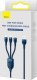 Kabel USB Baseus USB-A - USB-C + microUSB + Lightning 1.2 m Niebieski (BSU3888) 5