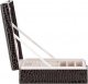 Springos Szkatułka na biżuterię ekoskóra 26x26x8,5 cm burgundowy organizer z przegródkami UNIWERSALNY 12