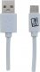 Kabel USB 2GO USB-A - USB-C 1 m Biały (795925) 1