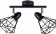 Lampa sufitowa Sollux Sollux Artemis 2 SL.1106 plafon lampa sufitowa 2x40W E14 czarny 1