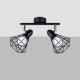 Lampa sufitowa Sollux Sollux Artemis 2 SL.1106 plafon lampa sufitowa 2x40W E14 czarny 2