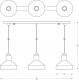 Lampa wisząca Zumaline Nowoczesna lampa wisząca Sigma nad stół do jadalni czarna 1