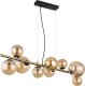 Lampa wisząca Globoeasterneurope Globo Riha 56135-9H lampa wisząca zwis 9x3,5W G9 LED 3000K złota/bursztynowa 6